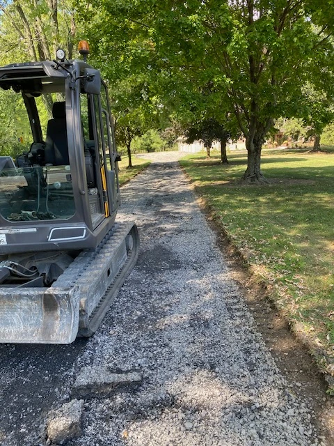 Path where a driveway way removed.